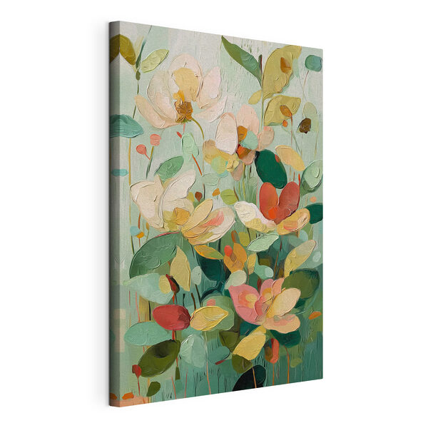 Dipinto di fiori e foglie Quadri Dipinto di fiori e foglie