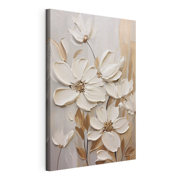 Quadri Dipinto raffigurante fiori bianchi