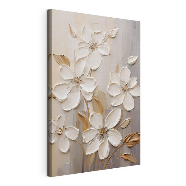 Painting of white flowers Painting of white flowers