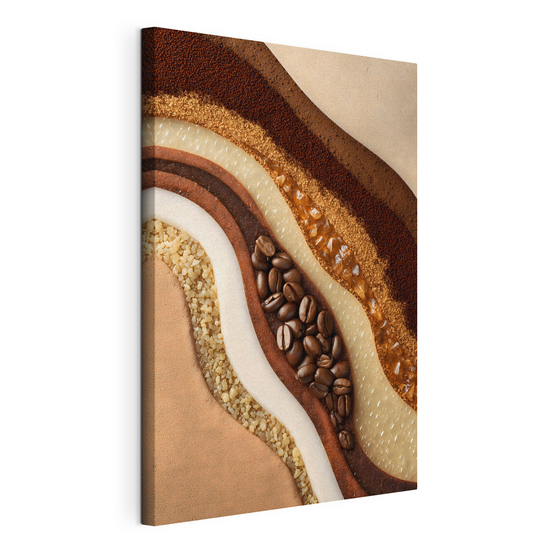 - Layers of rich coffee textures - Layers of rich coffee textures