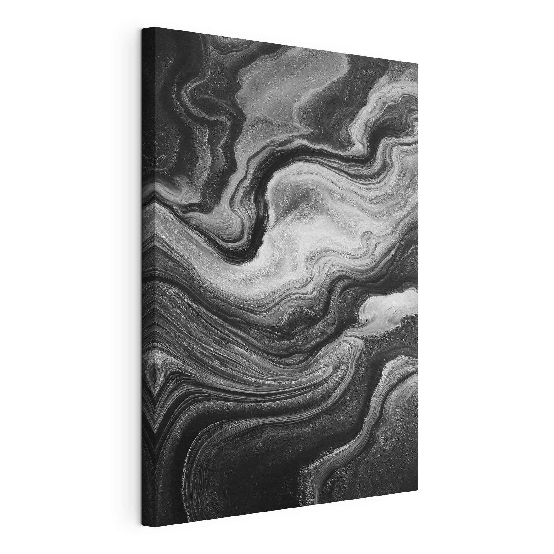 Black and white swirly pattern
