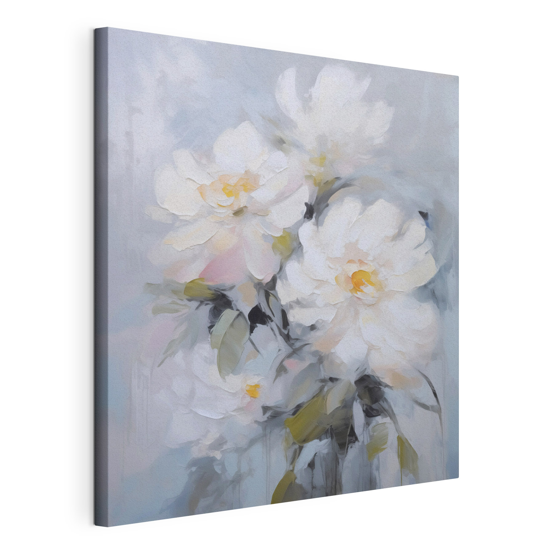Painting of white flowers