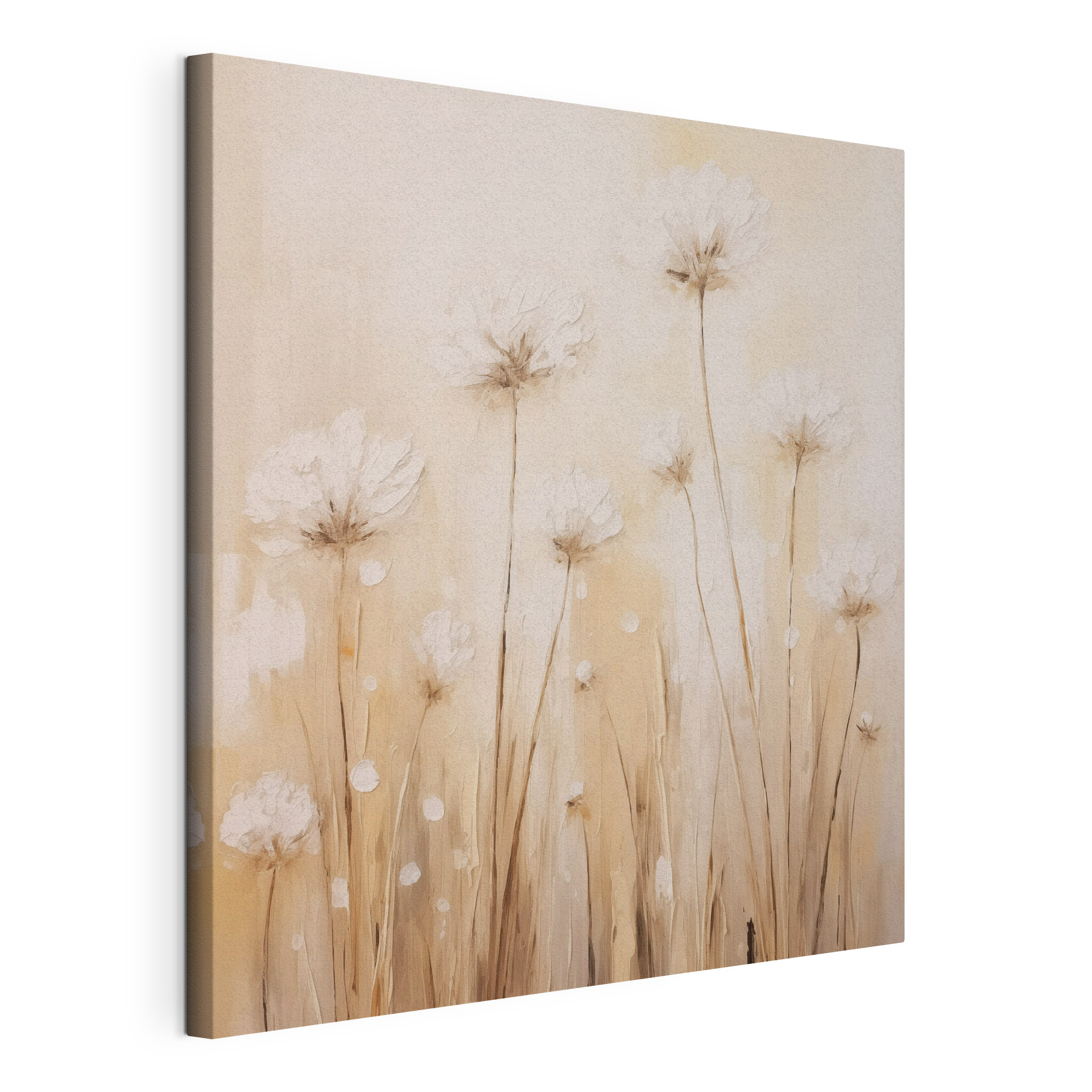 Painting of flowers on a wall Painting of flowers on a wall