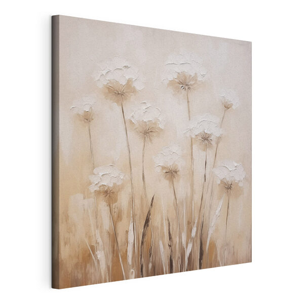 Painting of flowers on a wall Painting of flowers on a wall