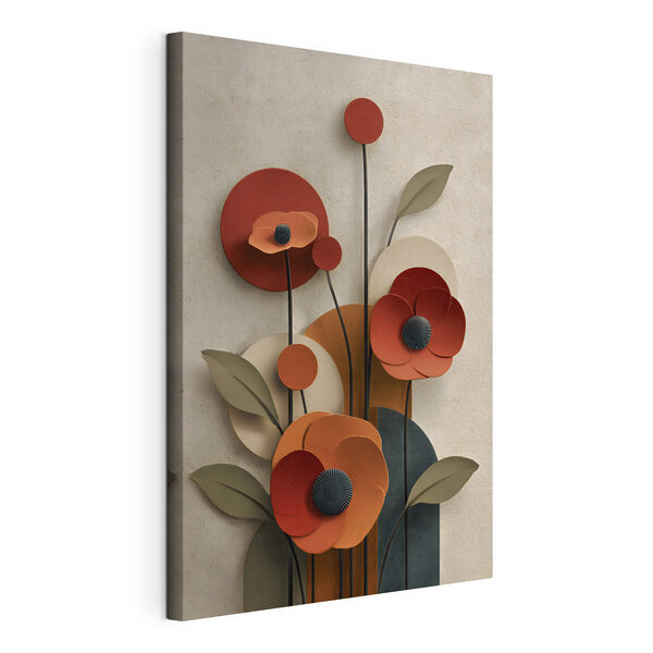 Decorazioni murali con fiori e foglie Quadri Decorazioni murali con fiori e foglie