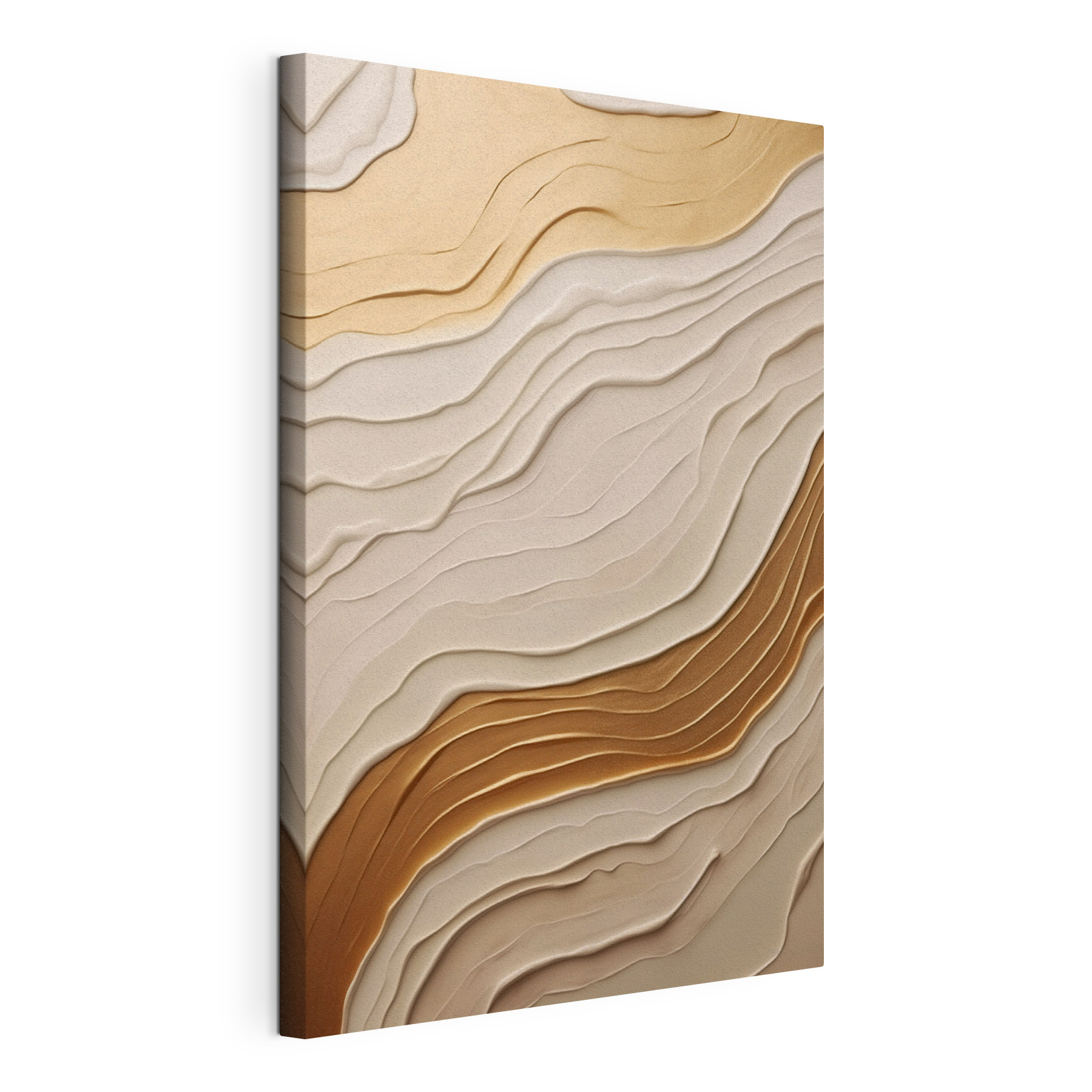 - Elegant waves of creamy hues