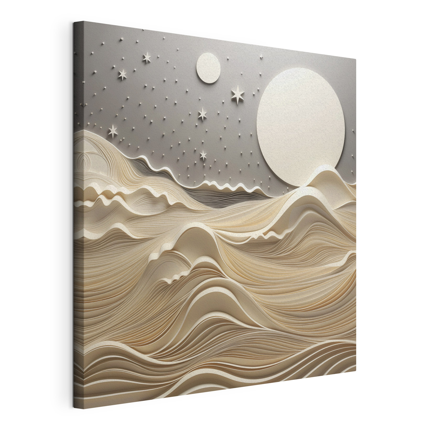 Moon over a desert