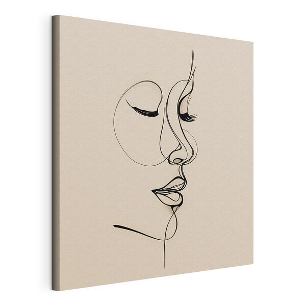 Quadri Disegno del volto di una donna