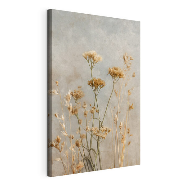 Fiori secchi su uno sfondo tenue Quadri Fiori secchi su uno sfondo tenue