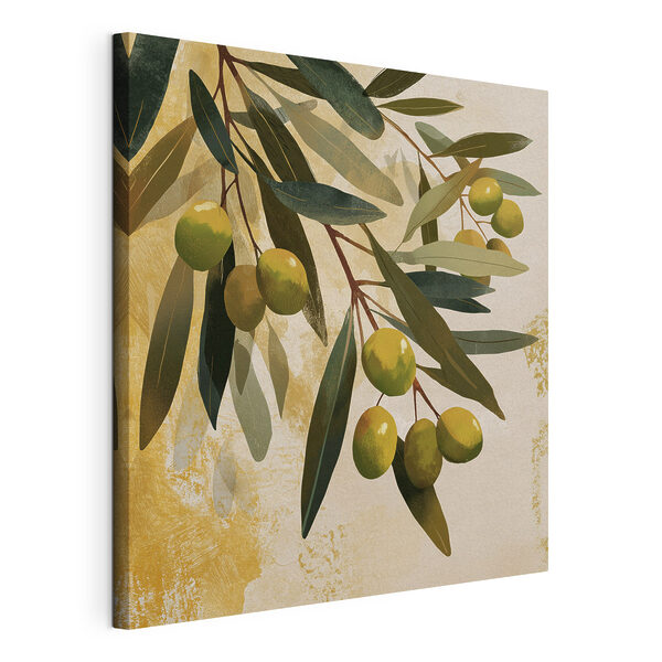 Olive verdi su un ramo Quadri Olive verdi su un ramo