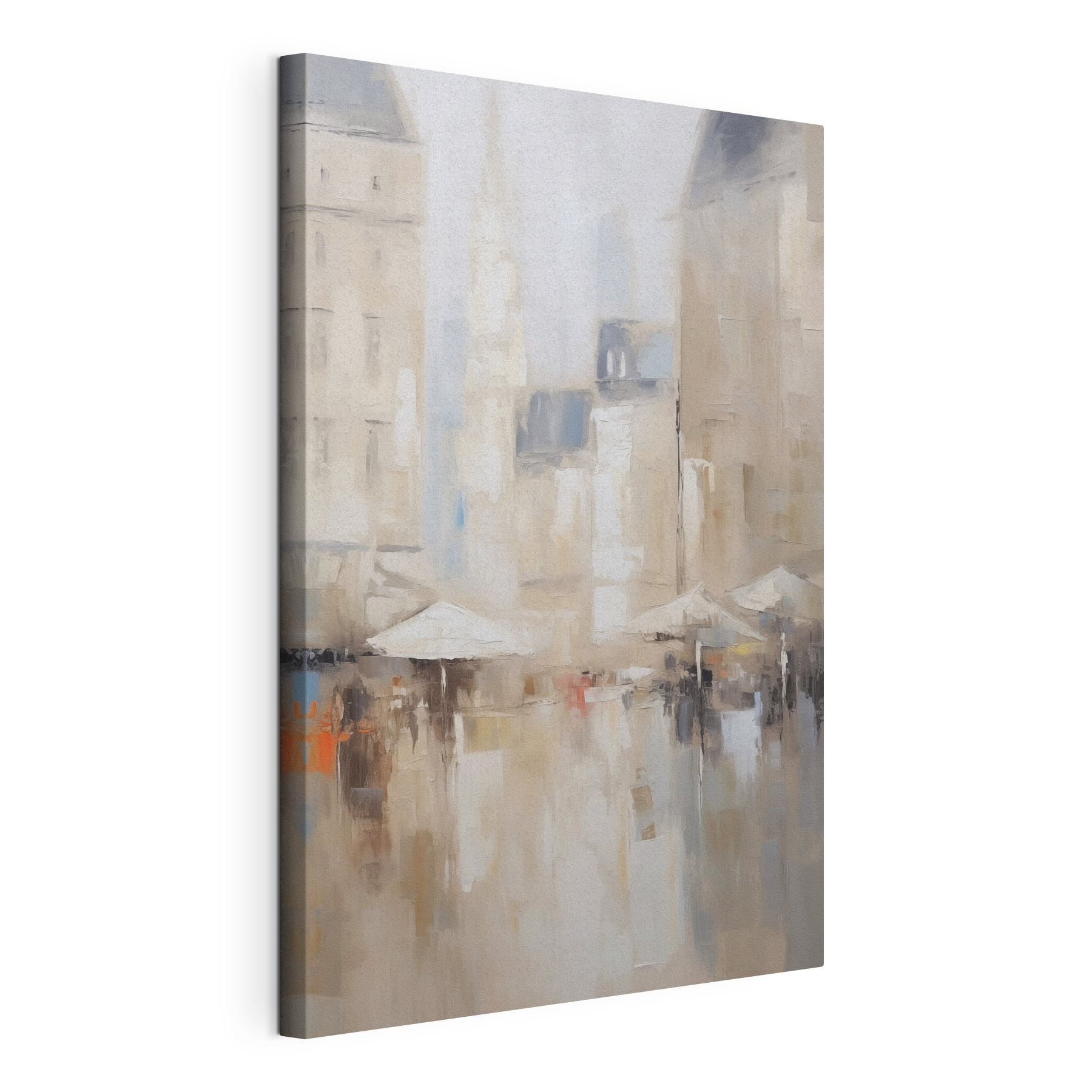 Painting of a city Painting of a city