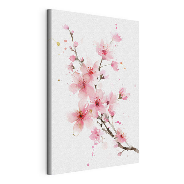 Quadri Acquerello raffigurante fiori rosa