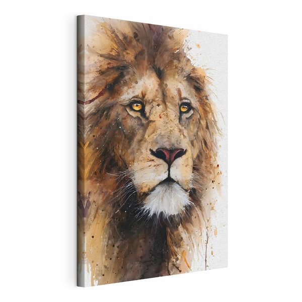 Maestoso leone dallo sguardo penetrante Quadri Maestoso leone dallo sguardo penetrante