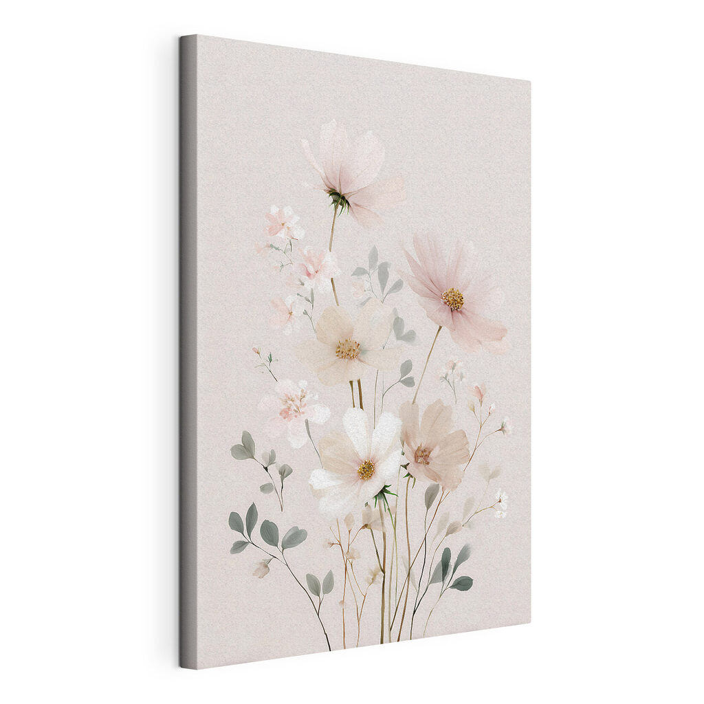 Delicate blooms in soft pastel hues