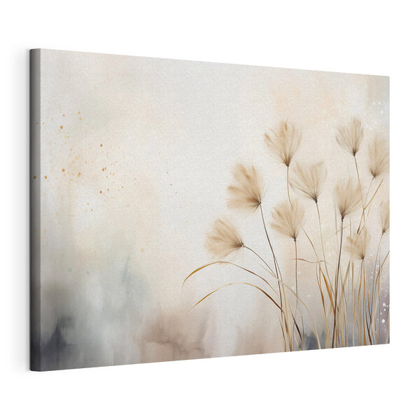 Gentle grasses dance in soft breeze