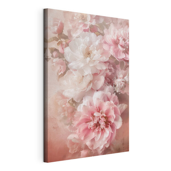 Quadri Mazzo di fiori rosa e bianchi