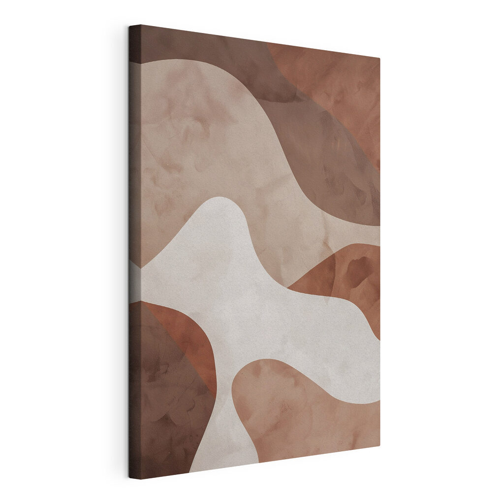 Brown and white wall