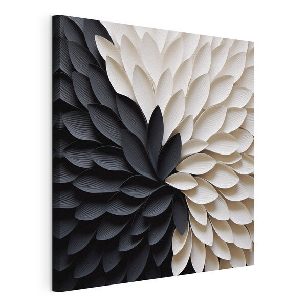 Quadri Fiore bianco e nero
