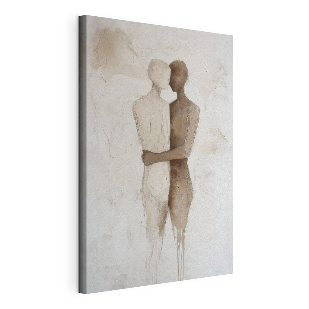 Drawing of two people hugging Drawing of two people hugging