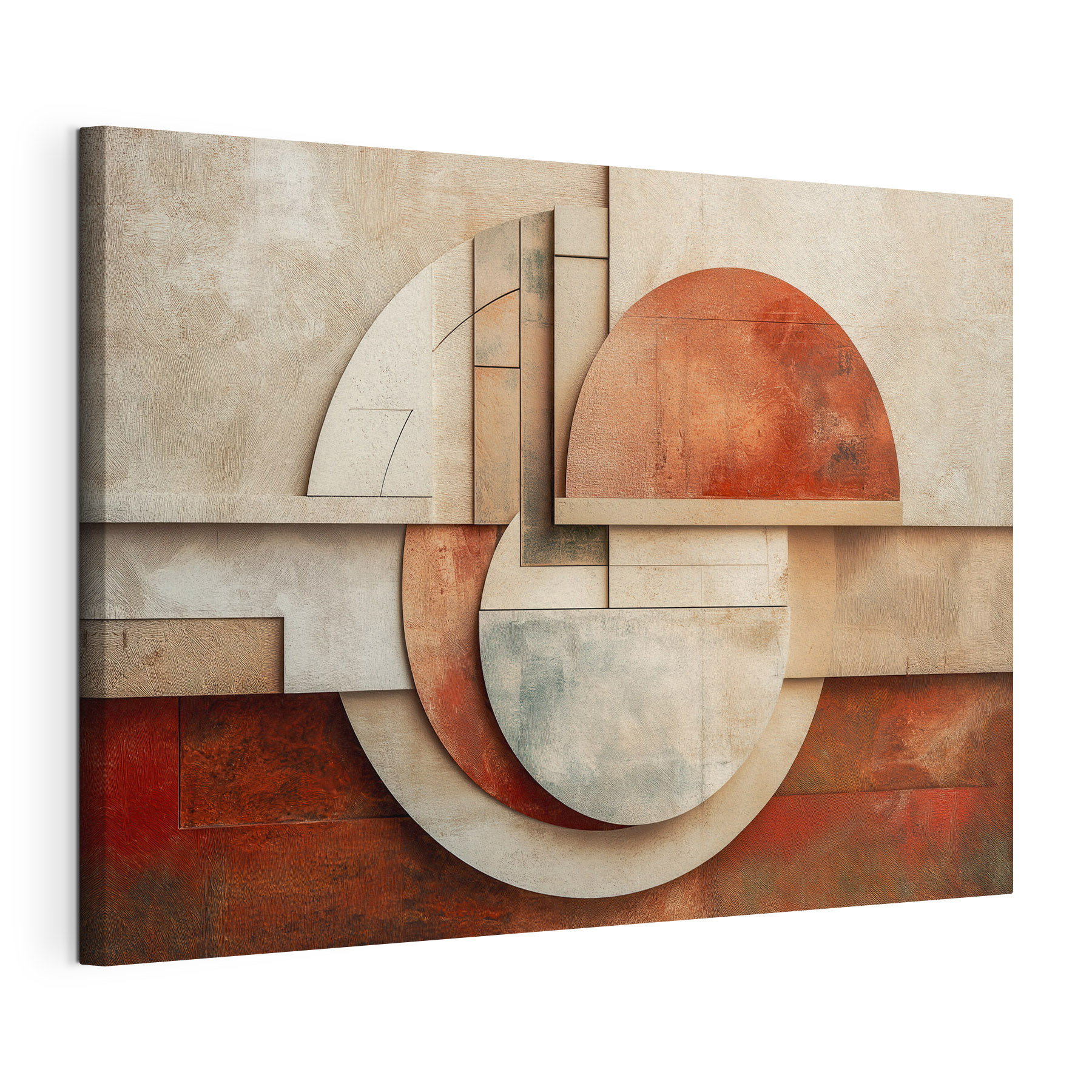 Abstract shapes in warm tones