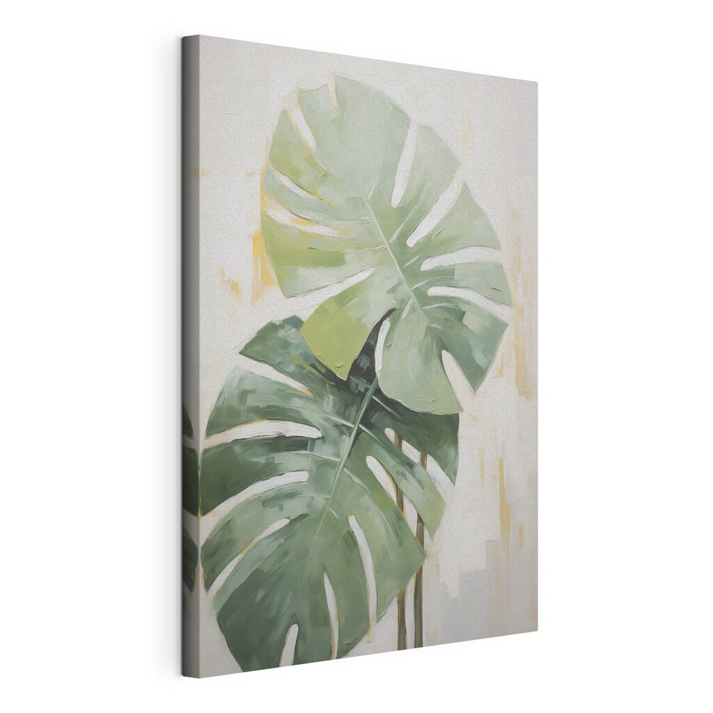 Painting of a large leaf