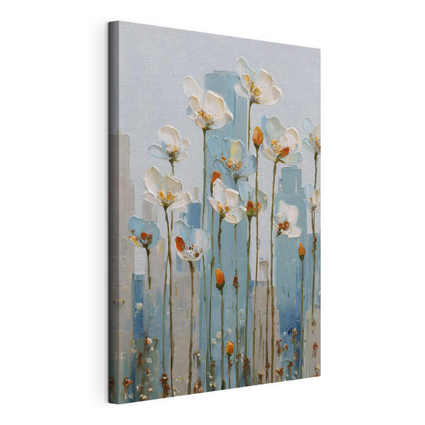 Dipinto di fiori su una parete Quadri Dipinto di fiori su una parete