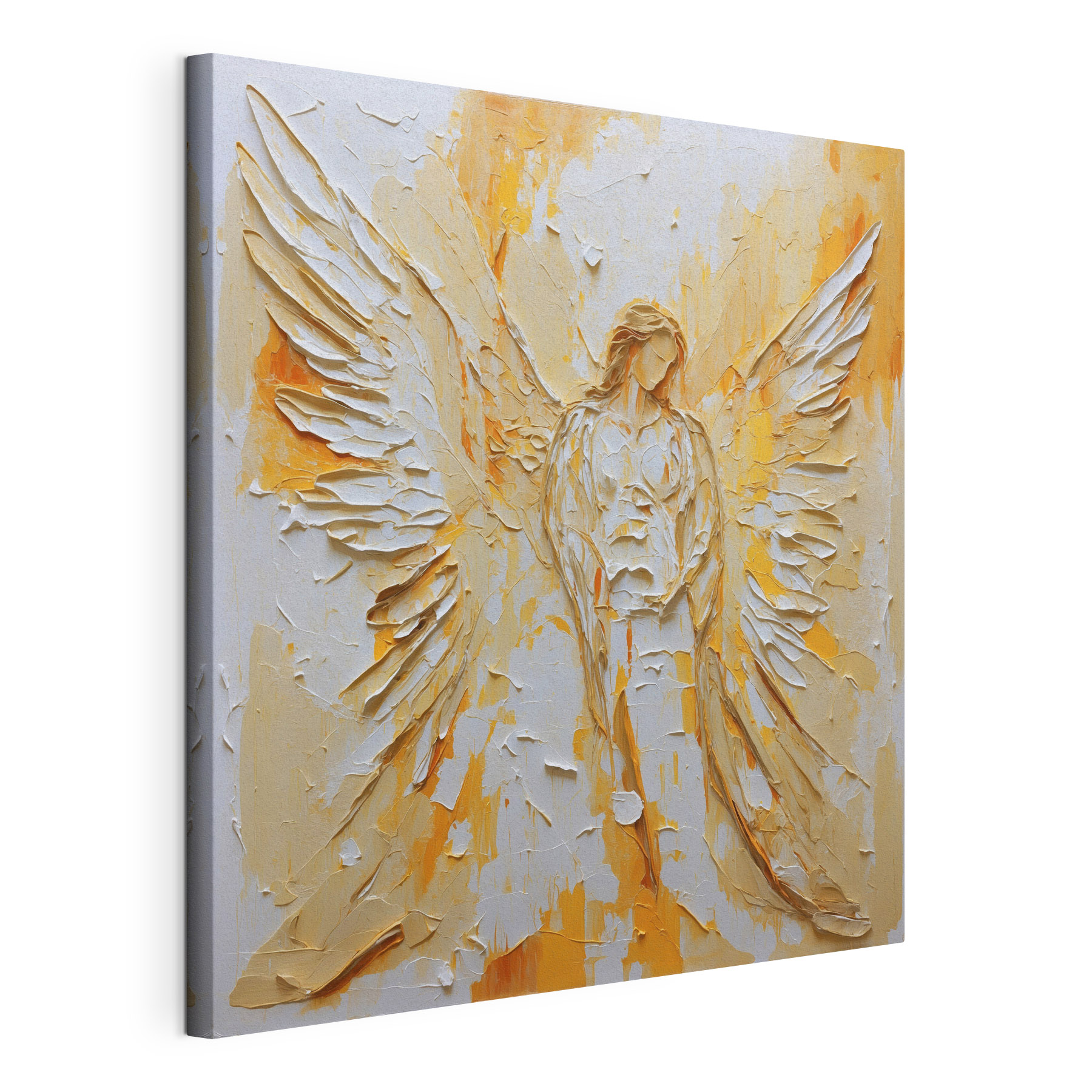 Painting of a woman with wings