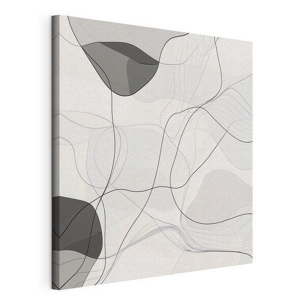 Sfondo bianco e nero con linee nere Quadri Sfondo bianco e nero con linee nere