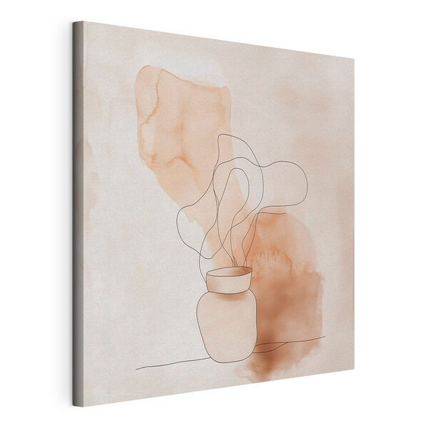 Disegno di un barattolo da cui fuoriesce del vapore Quadri Disegno di un barattolo da cui fuoriesce del vapore