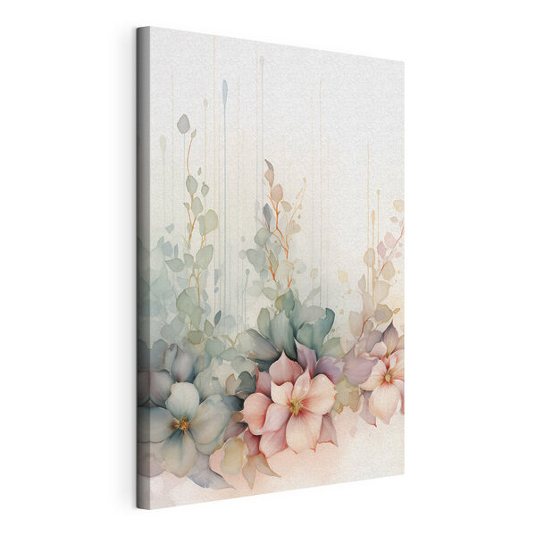 Dipinto di fiori e foglie Quadri Dipinto di fiori e foglie