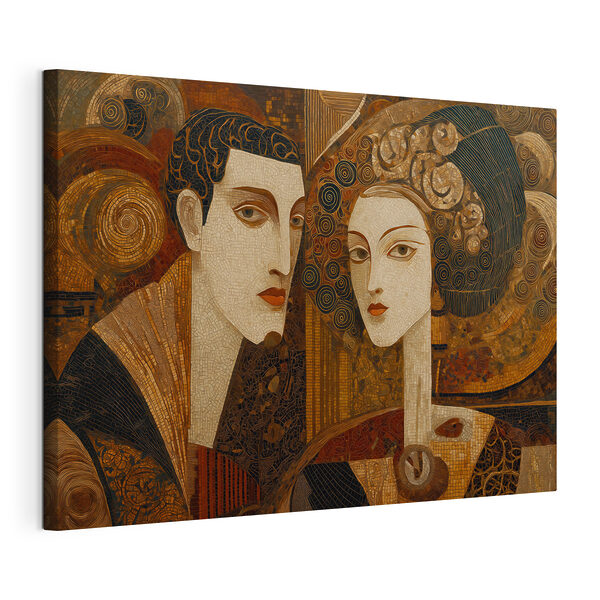 Painting of a man and a woman