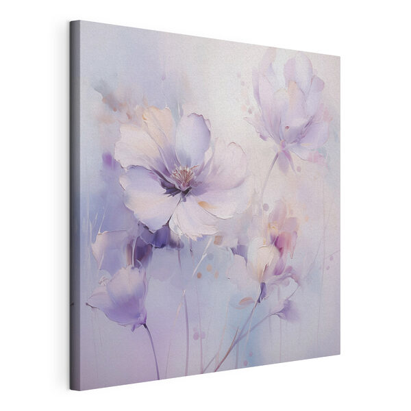 Quadri Dipinto raffigurante dei fiori su sfondo bianco