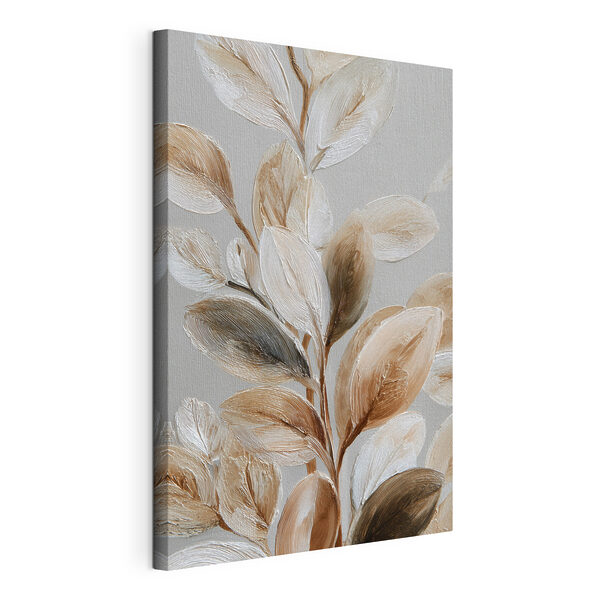 Delicate leaves in soft hues