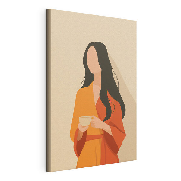 Woman holding a cup Woman holding a cup