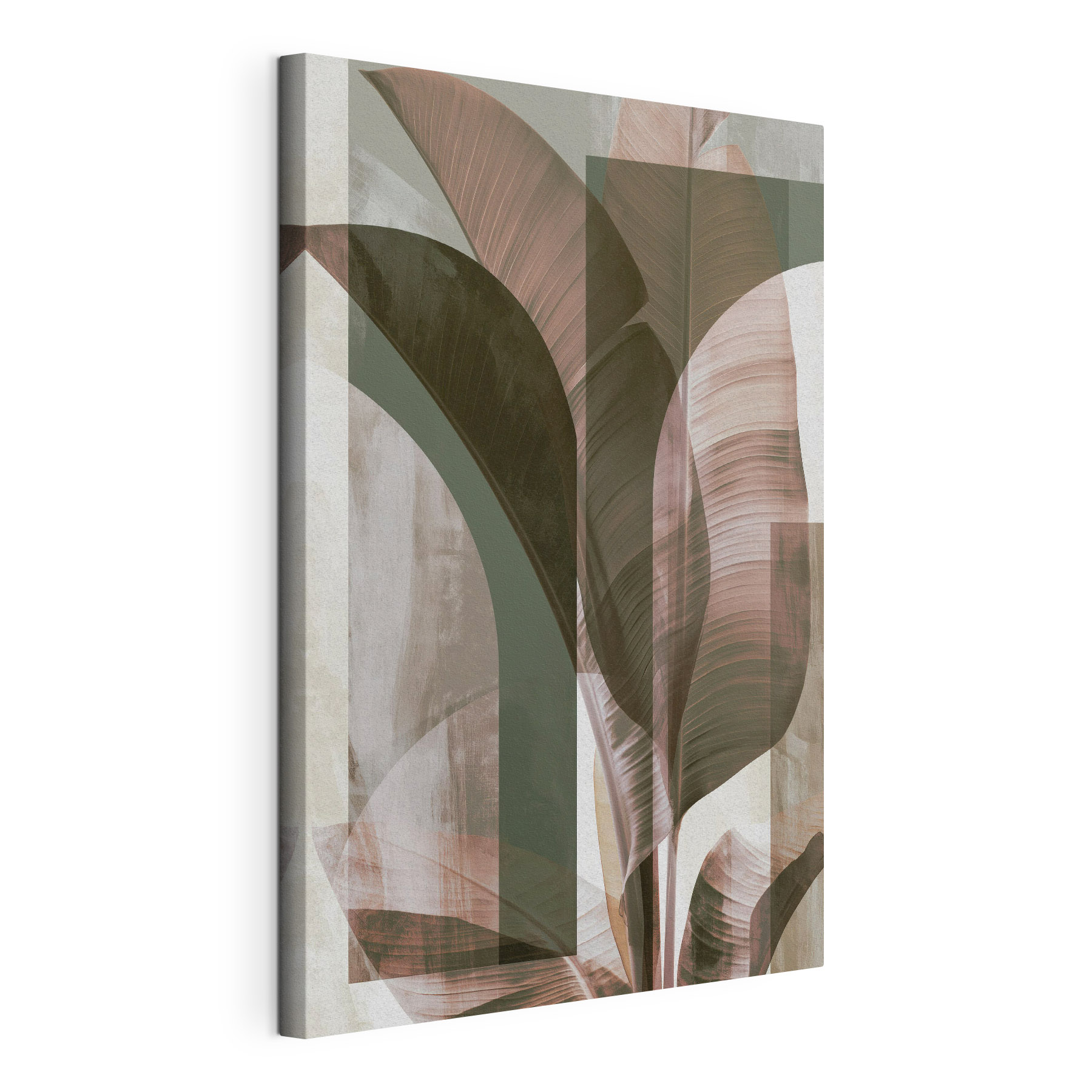 - Elegant leaves in soft tones