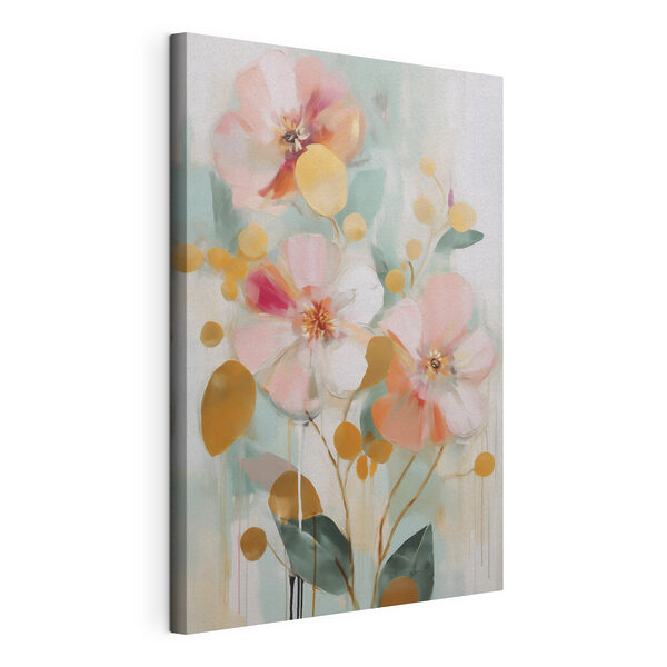 Dipinto di fiori e foglie Quadri Dipinto di fiori e foglie