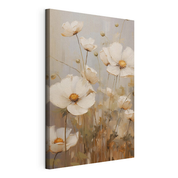 Dipinto raffigurante fiori bianchi Quadri Dipinto raffigurante fiori bianchi