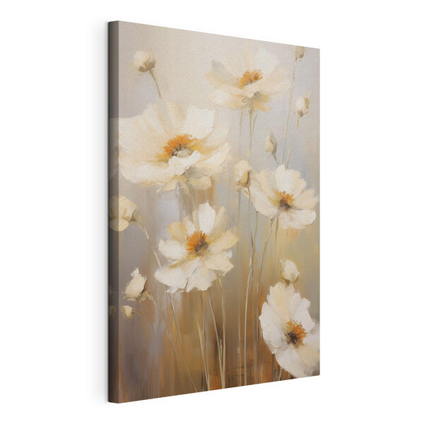 Dipinto raffigurante fiori bianchi Quadri Dipinto raffigurante fiori bianchi