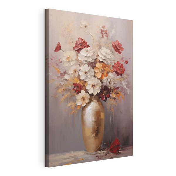 Dipinto raffigurante dei fiori in un vaso Quadri Dipinto raffigurante dei fiori in un vaso