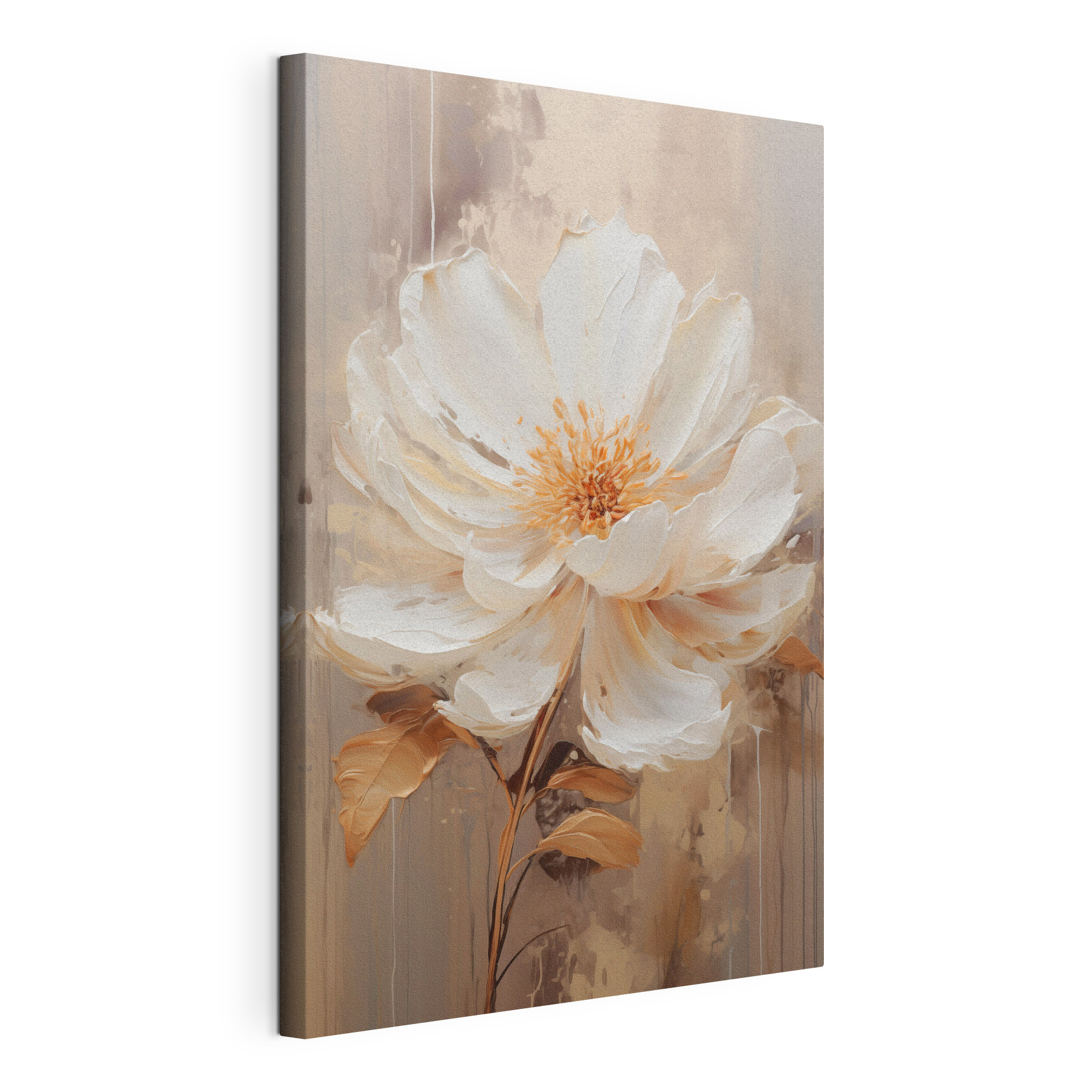 Painting of a white flower Painting of a white flower