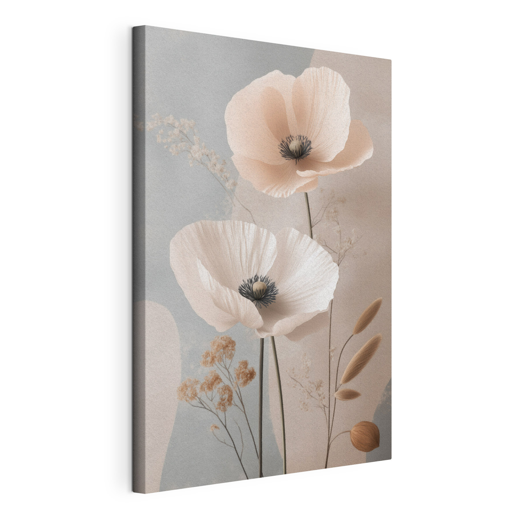 Delicate blooms in soft hues