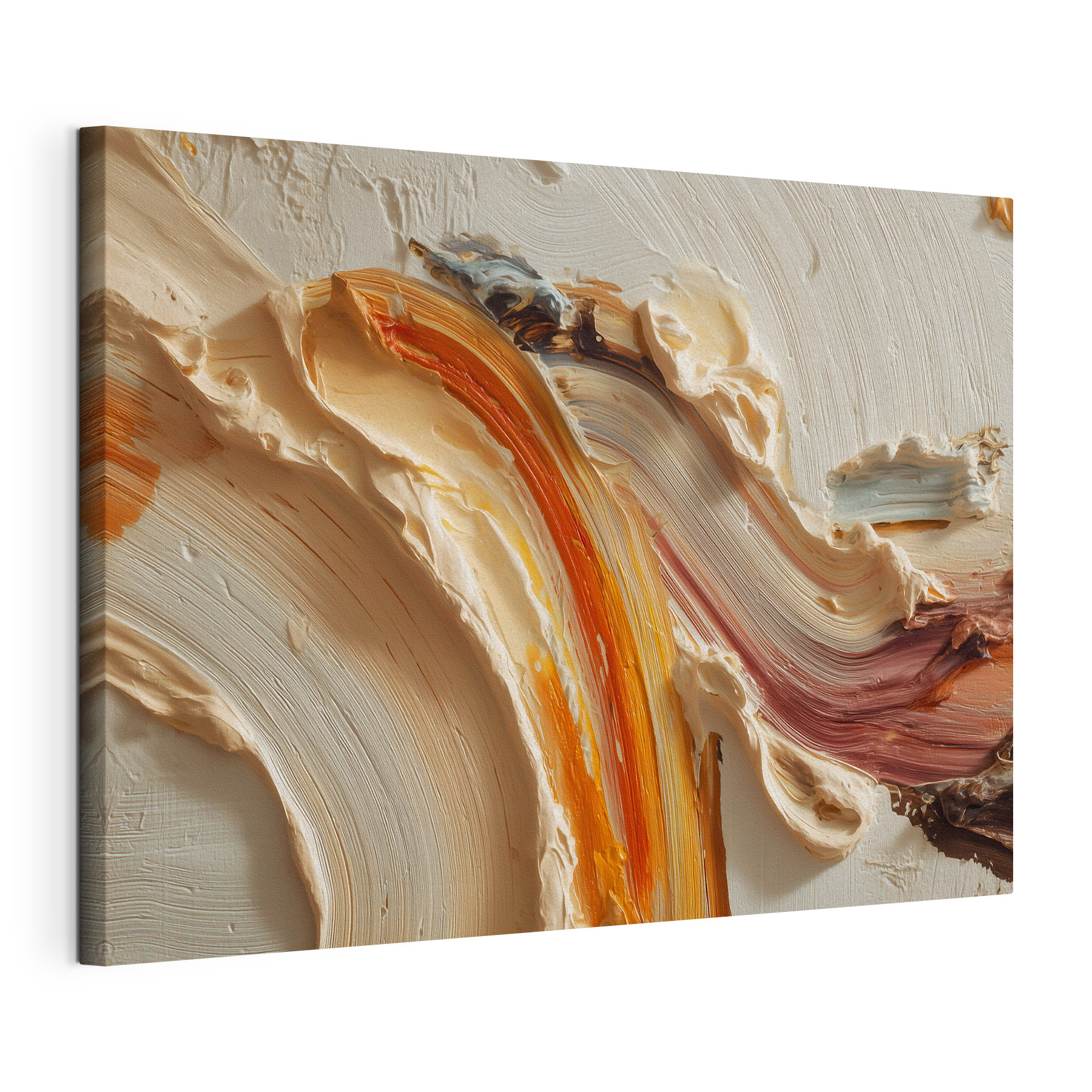 Abstract strokes in warm colors