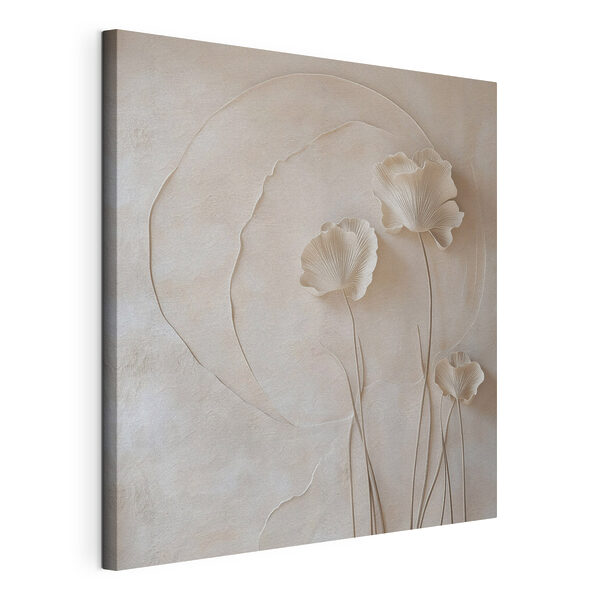 Un fiore bianco su un muro Quadri Un fiore bianco su un muro