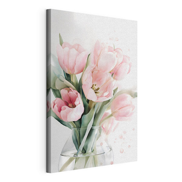 Mazzo di delicati tulipani rosa Quadri Mazzo di delicati tulipani rosa