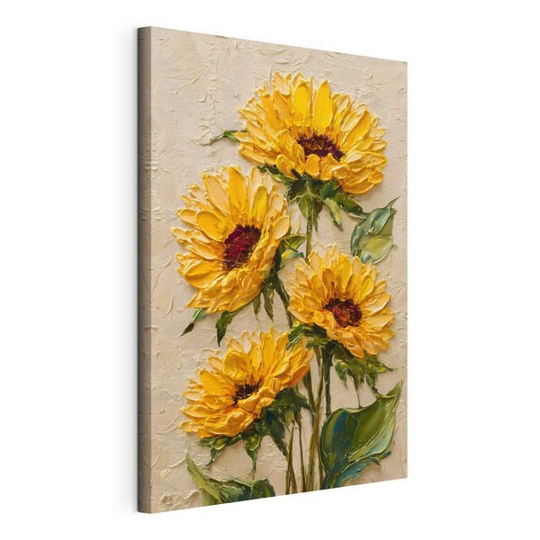 Dipinto raffigurante fiori gialli Quadri Dipinto raffigurante fiori gialli