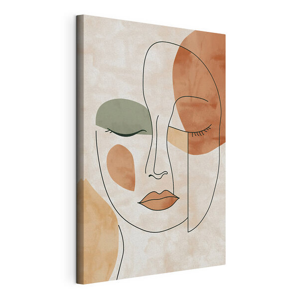Quadri Disegno del volto di una donna