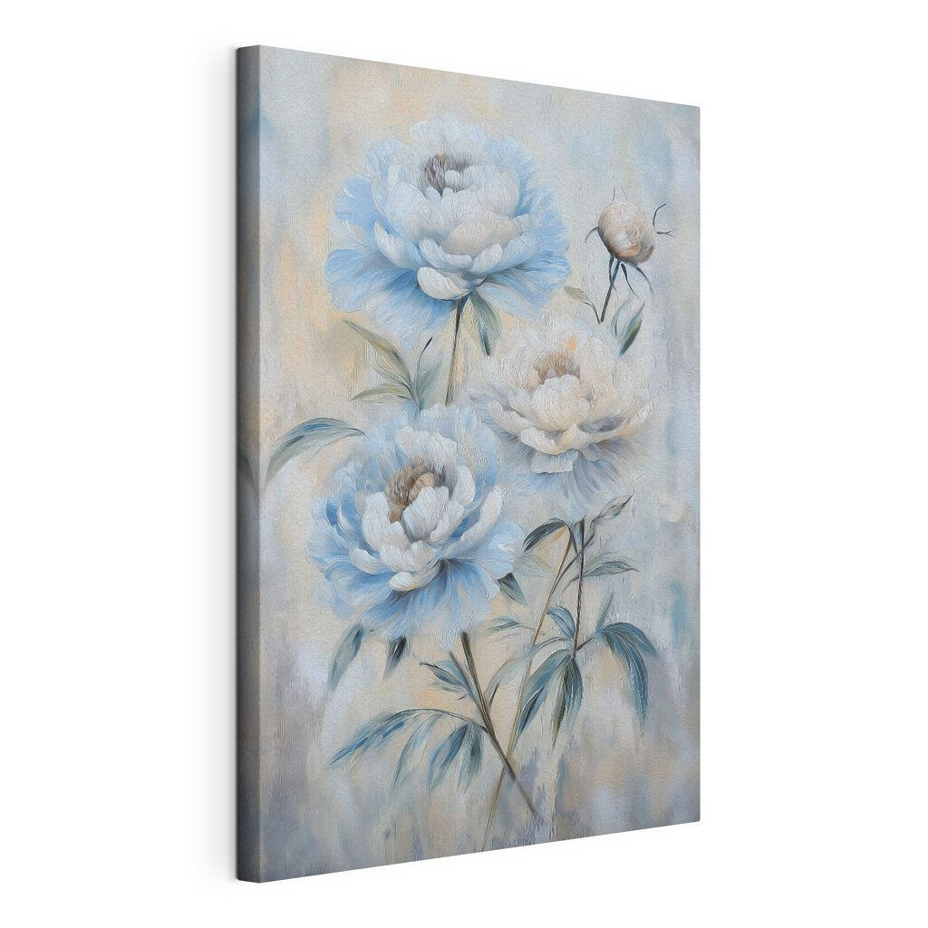 Painting of flowers on a wall Painting of flowers on a wall