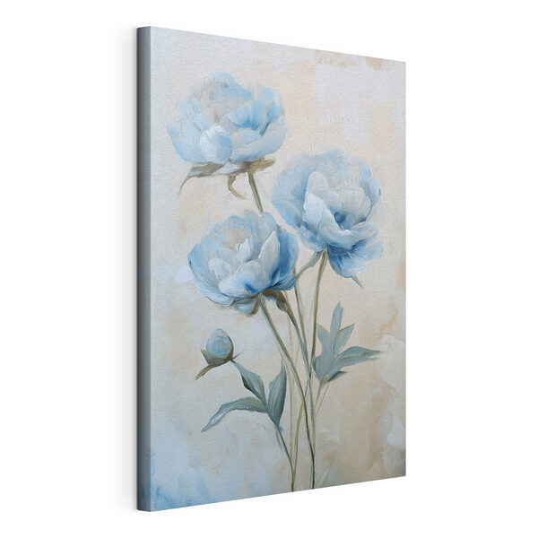 Painting of blue flowers Painting of blue flowers
