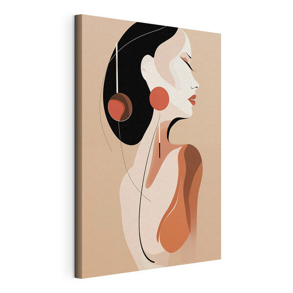 Woman with earrings in her hair Woman with earrings in her hair