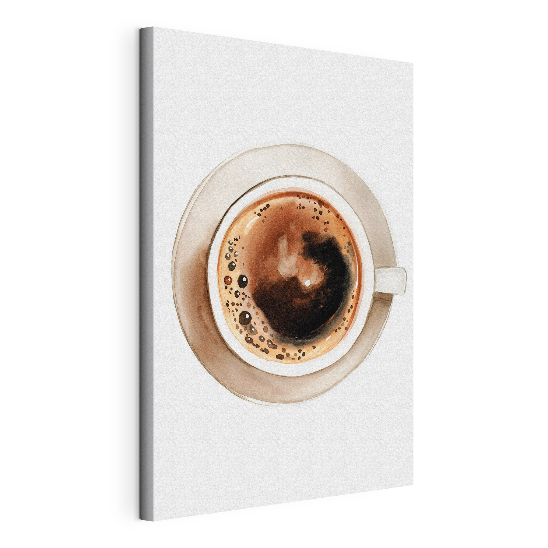 Cup of coffee on a saucer